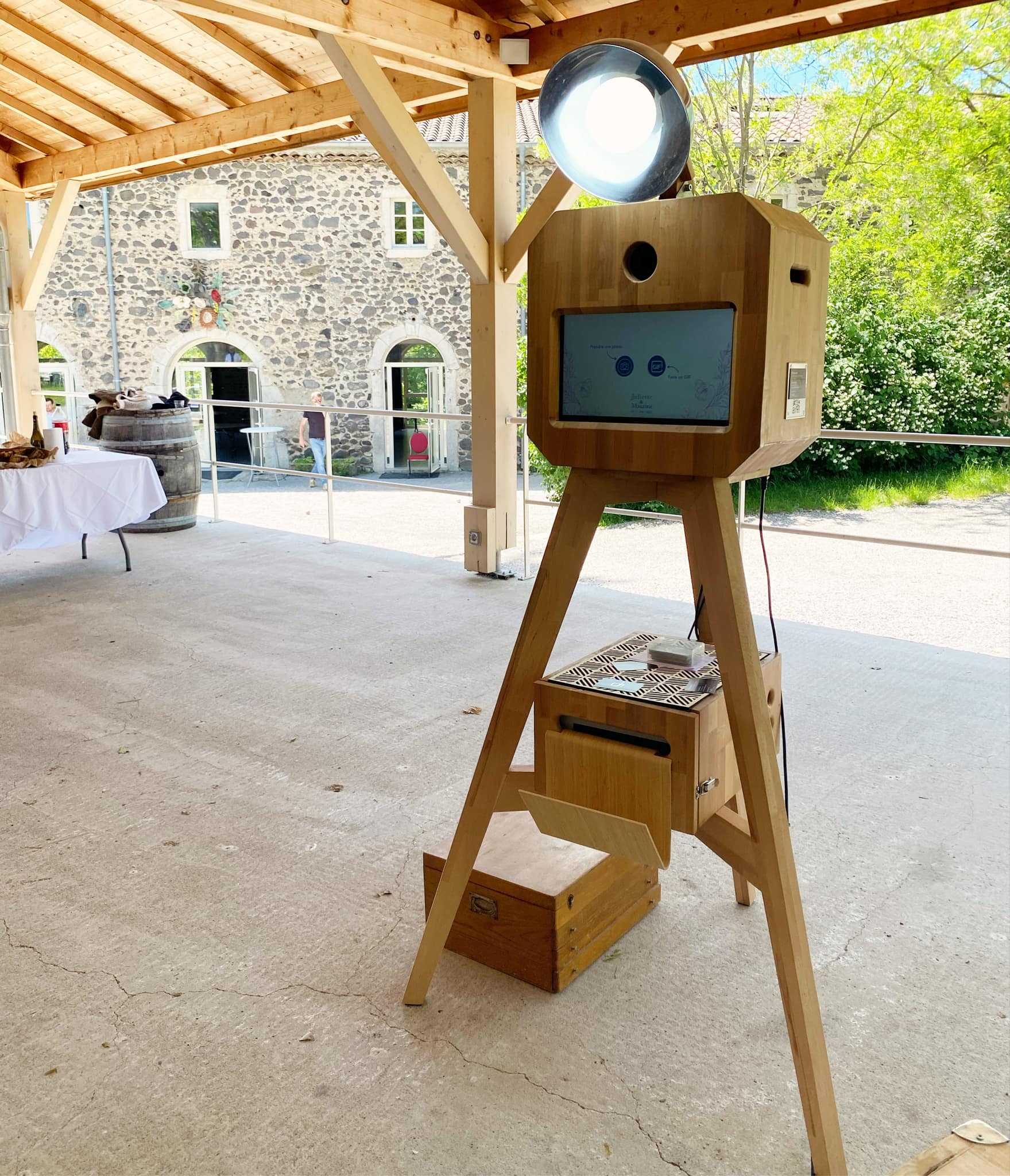 photobooth en bois mariage
